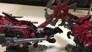 ZOIDS WILD Transformers DEATH REX VS GENOSPINO VS GRIMLOCK