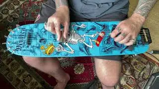 Rodney Mullen skateboard lap steel guitar