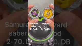 Beyblade X battle UX samurai saber 2-70.L VS UX Wizard Rod 5-70.DB #ベイブレード #ベイブレードx