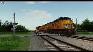 Big slow U.P. Train