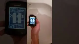 Garmin Edge 820 - Touchscreen with water splash test