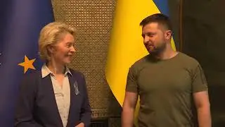 President Von der Leyen debates Ukraine&rsquo;s EU bid in surprise visit in Kyiv for Volodymyr Zelenskyy!