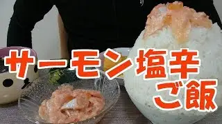 【飯動画】サーモン塩辛ご飯 / shio-koji marinated salmon【咀嚼音/Eating Sounds】