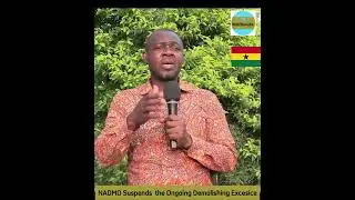NADMO Finally Suspends the Ongoing Demolishing Exercise