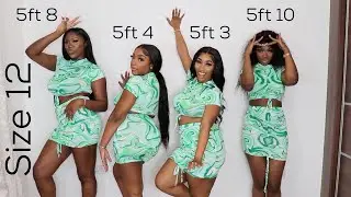 FOUR SIZE 12 WOMEN TRY ON SAME BOOHOO & PRETTY LITTLE THING OUTFITS