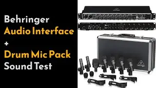 Behringer UMC1820 Audio Interface + BC1200 Drum Mic Pack Sound Test