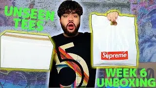 SUPREME SS18 WEEK 6 UNBOXING UNSEEN TEES & ILLUSION COIN BANK!!  (DIAMOND & TV TEE)