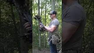 Как я беру с собой на дерево альпинистские палки, когда лазаю 🦌 #охотазаседлами #охотникзаседлами