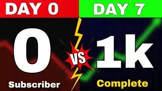 1,000 Subscribers in 7 Days (My SECRET Strategy REVEALED) | YouTube Growth HINDI 🚀
