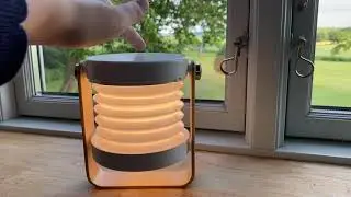 Transportable og Foldbar LED Bordlampe m. touch - Lysd&aelig;mper