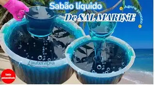 👩🏻‍🔬 Agora pronto 😉 Misturei sal no óleo e fiz o melhor sabão CONCENTRADO🧂SAL MARINE faxina e roupas