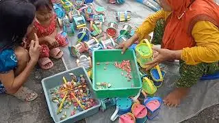 KEREN SEKALI...!!! Mencari ikan buntal dan gurita, kerang, kelomang, ikan pari, ikan laut, starfish