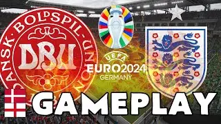 EURO 2024 - DENMARK vs ENGLAND - LIVE GAMEPLAY