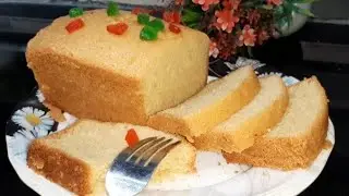 Tea cake/plain vanilla cake without beater and oven
