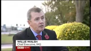 IAG to buy BMI - BBC News at One with Willie Walsh, Styeve Ridgeway and Simon Calder