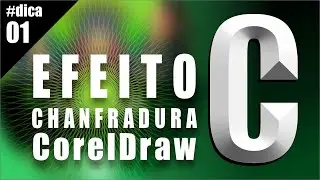 Efeito chanfradura / CorelDraw na prática -  #dica1