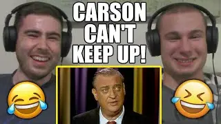 Carson Can’t Keep Up With Rodney Dangerfield’s Non Stop One Liners 😂 REACTION!!