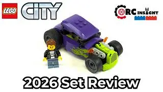 Обзор набора LEGO City Hot Rod (набор LEGO 60485, 2026 год)