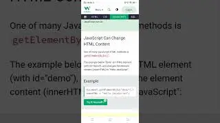 JavaScript Can Change HTML Content#w3school#pythontutorial #javascriptbeginners #javascriptexamples