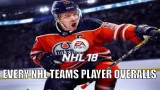 NHL 18 ALL PLAYERS OVERALL RATINGS AND INDIVIDUAL STATS