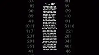 all numbers 1 to 200