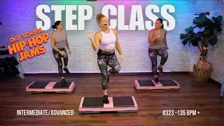 Step Aerobics - 54 Minute Intermediate to Advanced #-323 - Funky Old school Hip-Hop - 135 BPM +