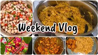 My Weekend Vlog || Healthy Breakfast 🥗, Prawns Biryani 🦐🍤🍲 & Chicken Fry 🍗#prawns #chicken 