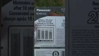 Panasonic eneloop AA4 unboxing 2100 recharge 10 years 2100 maH 1.2V Made in Japan Ni-MH