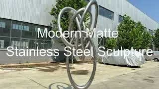 Modern Matte Stainless Steel Sculpture | Hand-Forged 316L Metal Art by Artvision Sculpture