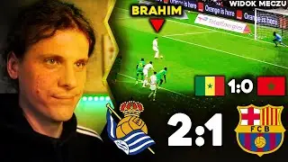 Footroll REAKCJA Z Widokiem Meczu | Real Sociedad 2:1 FC Barcelona + Senegal 1:0 Maroko