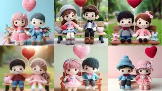Crochet lovely couple Pattern | crochet couple doll love | crochet doll pattern | @CoolCrochet