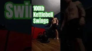 100lb kettlebell Swings #kettlebellswings #kettlebelltraining #motivation #getfit #fitnessjourney
