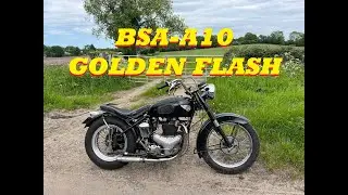 BSA A10 GOLDEN FLASH - AKA THE PLUNGE - Ride to Mortimer Classic Motorcycle Club Scramble