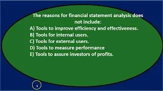 Multiple Choice Question 1 - Financial Statement Analysis