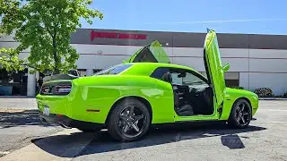 David&rsquo;s Dodge Challenger featuring a Lambo Door conversion kit from Vertical Doors Inc in California