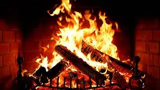 🔥 Fireplace 4K UHD! Fireplace with Crackling Fire Sounds. Fireplace Ambience