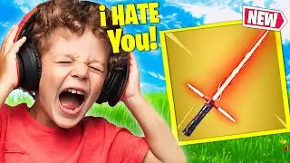Trolling ANGRY KID With *UNVAULTED* LIGHTSABER&rsquo;s in Fortnite!