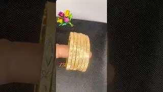 Cnc gold bangles / plane gold bangles / light weight cnc gold bangles #sunildesigner