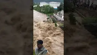 Flood in chobar 😲😲 #rain #flood #weather #monsoon #kathmandu