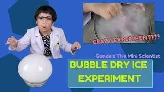 BUBBLE DRY ICE EPIC EXPERIMENTS 🧊| Gande's The Mini Scientist Project