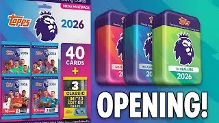 Double Mega Tin + Mega Multipack Opening!!! MASSIVE CARDS PULLED! Topps Premier league 2026
