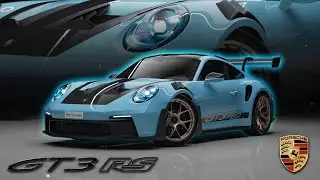 Porsche 911 GT3 RS Weissach in Paint to Sample Gulf Blue 🩵 4K