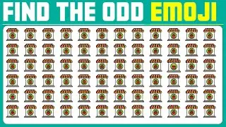 Challenge Your Observation Skills! Can You Find the ODD Food Emoji Out? | Emoji Quiz!  EP:279