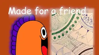 Christmas Zendoodle Speed Drawing | A Postcard About Courage