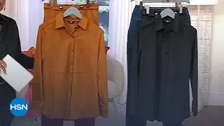 Рубашка G by Giuliana из искусственной замши на пуговицах | HSN