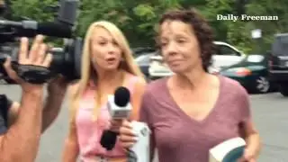 Mariah Carey's sister, Alison Carey, enters Saugerties Town Court to answer prostitution charge