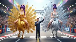 Golden Family VS Silver Family | RUMI Claims Peacock Racing Crown – KPOP Demon Hunters