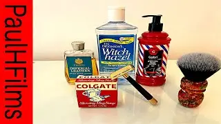 Schick Krono DE Razor | Colgate Mug Shaving Soap