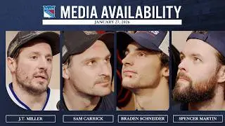 NYR Practice: J.T. Miller, S. Carrick, B. Schneider & S. Martin Media Availability | Jan. 27, 2026