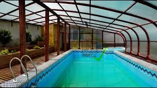 Wooden pool enclosures